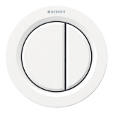 Cutout image of Geberit Type 01 White Dual Flush Button
